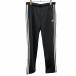  Adidas adidas брюки тонкий Fit распорка талия резина . шнур Logo вышивка поли 100% XL LL OT черный чёрный × белый женский 