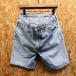 [ made in Japan ] Wrangler Wrangler 36 men's Denim tapered shorts short pants shorts Zip fly cotton 100% blue blue 