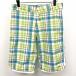 RUSTY тонкий спорт шорты шорты проверка талия шнур имеется поли 100% L зеленый × orange × красный × синий × белый женский ( мужской?)