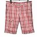  Kappa KAPPA конический шорты шорты шорты проверка хлопок × поли 79 розовый оттенок красного красный серия × белый женский ( мужской?)