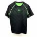 UNDER ARMOUR Under Armor L женский ( мужской?) сетка футболка короткий рукав полиэстер × полиуретан черный × зеленый желтый зеленый 