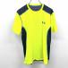  Under Armor UNDER ARMOUR спорт сетка футболка короткий рукав полиэстер × полиуретан S желтый × голубой × темно-синий желтый цвет мужской 