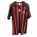  Adidas adidas футбол футболка полоса AC Milan la gran короткий рукав Logo вышивка круглый вырез полиэстер 100% S красный красный × чёрный мужской 