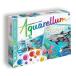 AQUARELLUM aqua rerum акварельная живопись комплект раскрашенные картинки Франция производства покрытие . краски комплект ( иллюстрации дельфин . море )