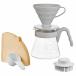 HARIO �R�[�q�[�Z�b�g V60�R�[�q�[�T�[�o�[�Z�b�g �y�[���O���[ VCSD-02-PGR