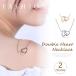  двойной Heart колье оригинальный серебряный Gold серебряный Heart Open Heart K18 Heart колье взрослый аксессуары U00022[ наложенный платеж не возможно ]