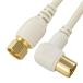 OHM TV соединительный кабель 2C 4K8K соответствует F-L type 1m ANT-C1S2FL-W