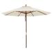 taka шоу навес дерево зонт 2.7m бежевый [PAS-27B] садовая мебель УФ фильтр водоотталкивающая отделка 