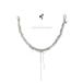 HIKADAhikada25AW Broken Micanga Chain колье цепочка для бумажника 