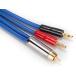WVY-LB12-1.5WYVERN AUDIO banana штекер ×2 = RCA×1 сабвуфер и т.п.. подключение (blue 1.5m)