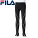 FILA(フィラ) メンズ 裏起毛 コンプレッション 男性用 ロングパンツ 446953 BYL