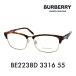  Burberry BURBERRY очки BE2238D 3316 55 date очки солнцезащитные очки metal Asian Fit 