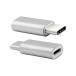 [2 шт ] TypeC изменение адаптер microUSB женский USB-C мужской серебряный общая длина : примерно 24mm высота : примерно 5.5mm