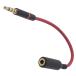 [ 1 шт. ] аудио кабель 3.5mm 4 высшее распорка удлинение кабель AUX позолоченный красный примерно 13cm