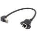 RJ45 LAN кабель L знак type мужской женский удлинение Cat6 соответствует i-sa сеть конверсионный адаптор электропроводка брать . поворот направление A черный примерно 30cm