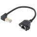 RJ45 LAN кабель L знак type мужской женский удлинение Cat6 соответствует i-sa сеть конверсионный адаптор электропроводка брать . поворот направление D черный примерно 30cm