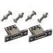 [2 пункт ] USB-C женский фиксация plate PCB панель коннектор M2 винт имеется собственное производство предназначенный половина рисовое поле установка комплект включая для терминал основа доска электропроводка пассажирский DIY работа предназначенный черный 