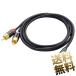  стерео Mini штекер 3.5mm мужской -2RCA аудио кабель OFC позолоченный TV подключение для черный примерно 1.5m