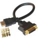 HDMI конверсионный адаптор кабель HDMI модель A мужской - DVI-I женский интерактивный 1080P цифровой сигнал специальный 20cm