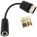USB-C 3.5mm слуховай аппарат изменение адаптер Xperia EC260 сменный смартфон для аудио подключение черный примерно 10cm