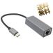 USB-C LAN адаптор проводной подключение 1000Mbps Giga bit RJ45 изменение кабель OTG соответствует i-sa сеть черный общая длина : примерно 23cm