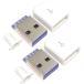 [2 позиций комплект ] USB Type A мужской собственное производство комплект housing кабель гид имеется максимальный 5A соответствует [ черный / белый выберите пожалуйста ]