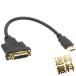 интерактивный конверсионный адаптор кабель × 1 шт DVI-HDMI изменение кабель HDMI мужской = DVI-D женский изменение 1080P 25cm