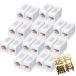 �y20�Z�b�g�zLAN�P�[�u���p ���p�R�l�N�^ Cat6 RJ45 ���p�v���O 8P8C ���X-���X ���� ���p �\�P�b�g �J�v�� �z���C�g