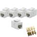 �y5�Z�b�g�zLAN�P�[�u���p ���p�R�l�N�^ Cat6 RJ45 ���p�v���O 8P8C ���X-���X ���� ���p �\�P�b�g �J�v�� �L�[�X�g���^�C�v �z���C�g