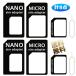 [ каждый адаптор 2 шт + булавка 2 шт итого 8 шт ] SIM карта адаптор Nano SIM MicroSIM изменение адаптер nano Sim SIM карта 
