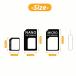 �y�e�A�_�v�^�[2��+�s��2�� �v8�z SIM�J�[�h�A�_�v�^�[ Nano SIM MicroSIM �ϊ��A�_�v�^ �i�m�V�� SIM�J�[�h �֘A�摜1