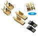 [2 шт ] USB Mini-B мужской коннектор собственное производство ремонт DIY комплект позолоченный терминал детали детали 5 булавка припой установка custom кабель 