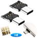 [2 шт ] USB изменение адаптер USB-A to USB-C OTG соответствует данные подключение для черный примерно 2cm