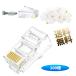 [100 шт ] LAN коннектор CAT5E CAT6 RJ45 коннектор 8 высшее 8 сердцевина штекер crystal head электропроводка простой 