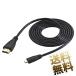 microHDMI-HDMI кабель HDMI1.4 соответствует модель D- модель A видео выход цифровая камера видео камера для черный примерно 3.0m