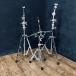  snare подставка тарелки подставка [ б/у ]YAMAHA Yamaha 3 позиций комплект золотой / серебряный этикетка барабан подставка аппаратное обеспечение музыкальные инструменты / 511742