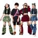  красный чёрный синий розовый Kids танцевальный костюм выставить k-pop.... в клетку юбка tops девочка мужчина короткий рукав длинный рукав брюки танцевальный костюм ребенок одежда бедра ho 
