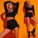  Jazz Dance женский tops брюки sexy paul (pole) Dance танцевальный костюм hip-hop heso.. Jazz танцевальный костюм Корея способ женщина ночь магазин плечо .. спорт одежда 