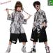  Thai большой рисунок рубашка короткий хлеб знак . рисунок casual Kids танцевальный костюм выставить hiphop K-POP Корея ребенок одежда отвечающий .. постановка одежда тренировка надеты обычно надеты stage костюм hip-hop 