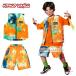  Kids танцевальный костюм красочный выставить Dance тренировка надеты Kids лучший t рубашка короткий рукав брюки половина Корея ребенок одежда танцевальный костюм k-pop костюм Thai большой рисунок бедра ho 