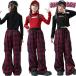  Kids танцевальный костюм выставить чёрный красный tops .... проверка короткий tops длинный рукав футболка красный брюки-карго wine red dabo хлеб верх и низ в комплекте hi