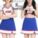  Cheer девушка костюм костюмированная игра Cheer Dance взрослый костюмы танцевальный костюм sexy большой размер stage костюм kos симпатичный костюмированная игра Cheer форма маскарадный костюм женщина re