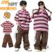  полоса рисунок футболка брюки-карго свободно Kids танцевальный костюм выставить модный девочка мужчина симпатичный симпатичный свободно короткий рукав casual tops 