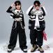  танцевальный костюм hip-hop знак рисунок внутренний p жакет брюки-карго Kids танцевальный костюм девушки мужчина hip-hop . рука K-POP Корея stage костюм отвечающий ..