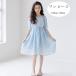  Корея ребенок одежда девочка One-piece модный голубой One-piece путешествие resort посещение школы надеты выход Kids девочка летняя одежда короткий рукав One-piece колени длина сверху платье - платье 