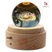  музыкальная шкатулка Crystal Ball LED свет модный непрямое освещение из дерева ручная работа симпатичный USB заряжающийся .. мяч интерьер симпатичный .. товары подарок подарок упаковка 