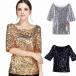  украшен блестками танцевальный костюм Dance одежда футболка Kirakira женский fashion отвечающий .. школьная форма костюмы party украшен блестками koschi