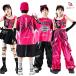  роза цвет чёрный танцевальный костюм Kids выставить hip-hop t рубашка брюки юбка одиночный товар OR комплект ребенок одежда Jazz Dance Cheer танцевальный костюм модный мужчина женщина. 