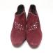  beautiful goods Yoshino shop Ginza short boots 23.5cm bordeaux bootie - heel 34548 lady's AD1C