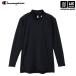  Champion мужской mok шея длинный рукав футболка черный × белый [M рейс 1/1]( наличие )( наша компания )